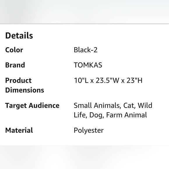 Tomkas- Dog/Cat Carrier Sling, Sz Small - Picture 8 of 9